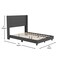 Flash Furniture Charcoal Queen Platform Bed with Headboard YK-1078-CHAR-F-GG - alternate 8